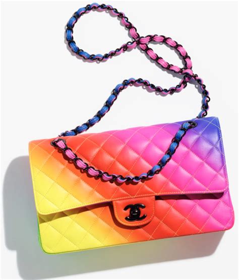 chanel rainbow handbag|pre owned chanel handbag.